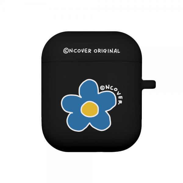 Flower point-black(airpods jelly case)