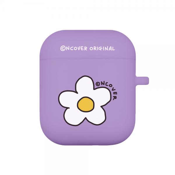 Flower point-purple(airpods jelly case)