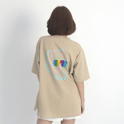 (UNISEX) Summer Diver Short Sleeve T-Shirt (BEIGE)