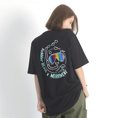 (UNISEX) Summer Diver Short Sleeve T-Shirt (BLACK)