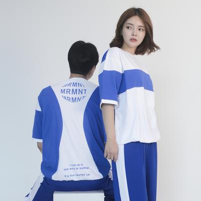 (UNISEX) MRMNT Block Short Sleeve T-shirt (BLUE)