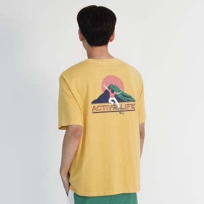 (UNISEX) Active Life- Short Sleeve T-shirt (YELLOW)
