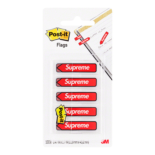 SUPREME POST-IT  FLAGS-RED