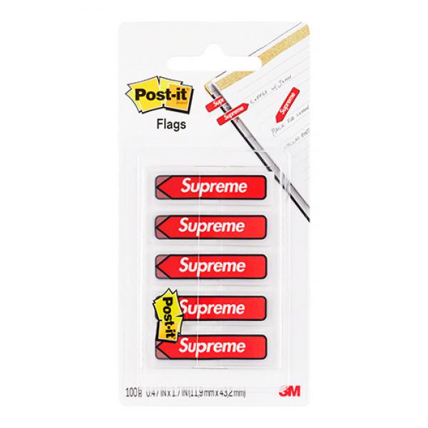 SUPREME POST-IT  FLAGS-RED