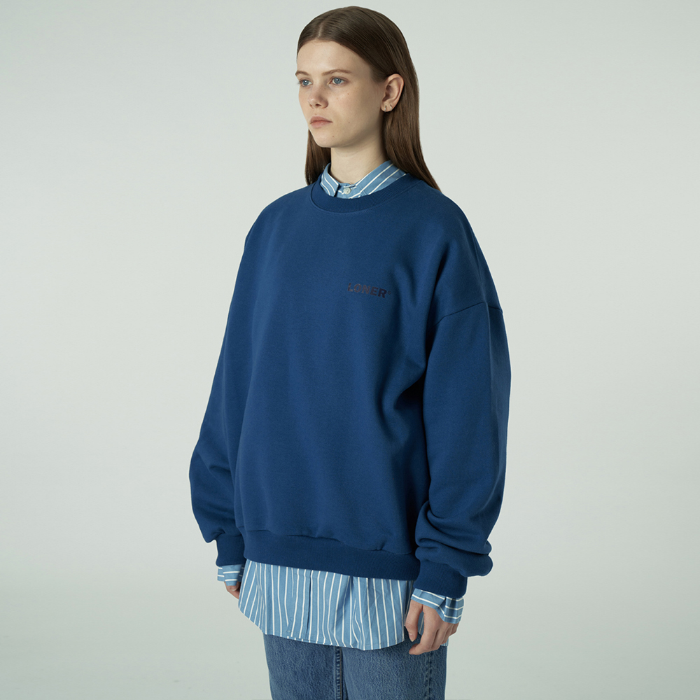 [L]Basic gmt sweatshirt-blue