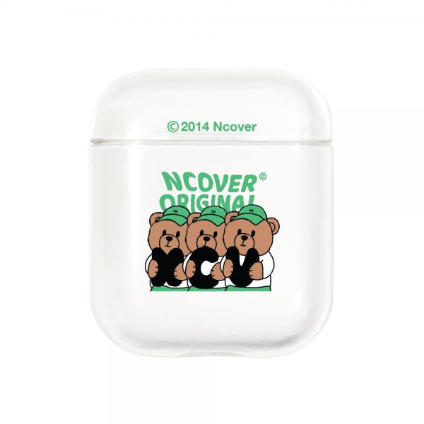 Ncv alphabet bruin-green(airpods clear jelly)