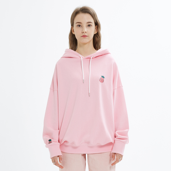 SMALL LOGO HOODIE_PINK
