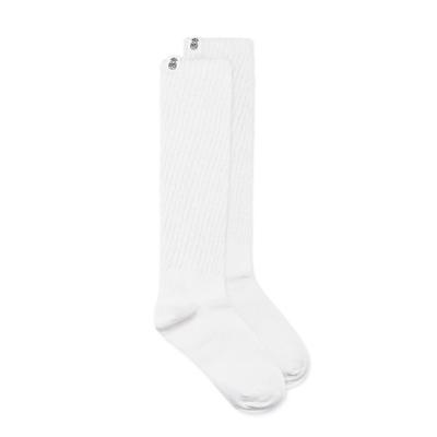 TWILL MIDDLE SOCKS_WHITE