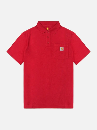 (K570) 포켓 카라 반팔티 RED