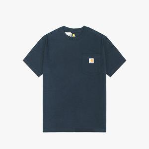 (K87) 워크 포켓 반팔티 NAVY