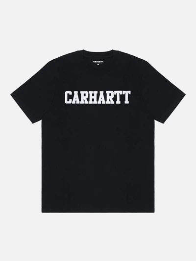 (I018486) COLLEGE T-SHIRT-BLK/WHT