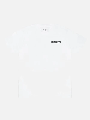 (I019638)WIP S/S COLLEGE SCRIPT LT T-SHIRT-WHT