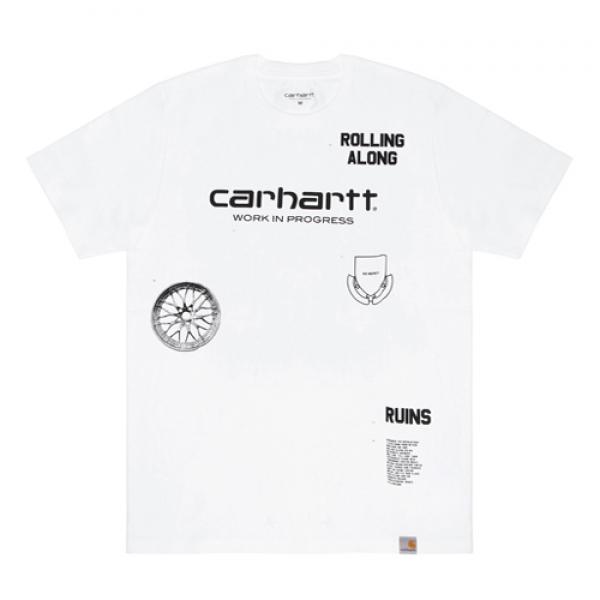 (I021343) RUINS SCRIPT T-SHIRT-WHT