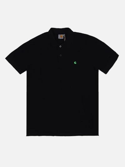 (I016466) S/S SLIM FIT POLO-BLK