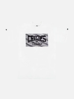 SKEWED CORE LOGO SS TEE - WHT(1540700)