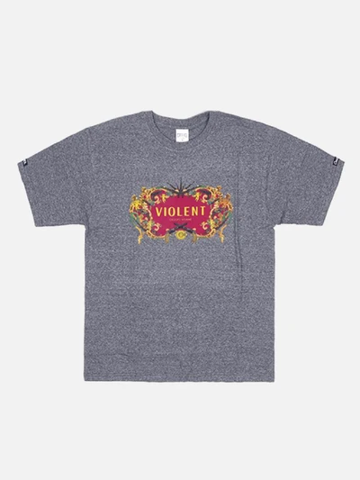 VIOLENCE TEE-SPECKLE BLK (1420717)