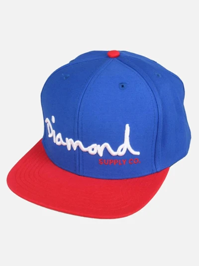 OG SCRIPT SNAPBACK-BLUE/WHITE/RED