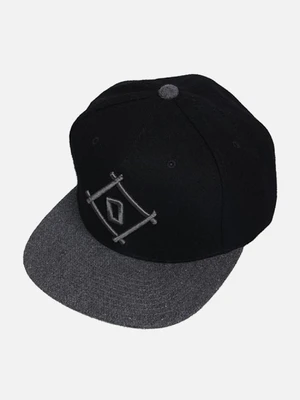 STICK BALL SNAPBACK HAT-BLACK