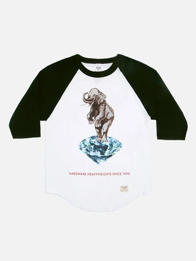 HARDWARE HEAVYWEIGHTS 14 RAGLAN-WHT/BLK