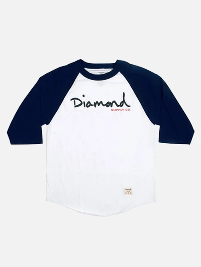 OG SCRIPT RAGLAN-WHT/NVY
