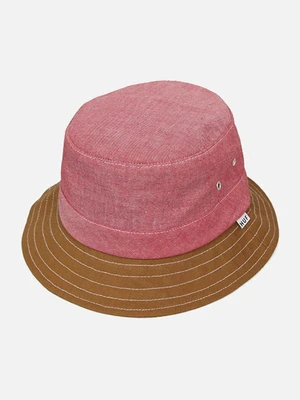 CHAMBRAY FIELD BUCKET-RED