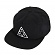 TRIPLE TRIANGLE SNAPBACK-BLK (THIN)