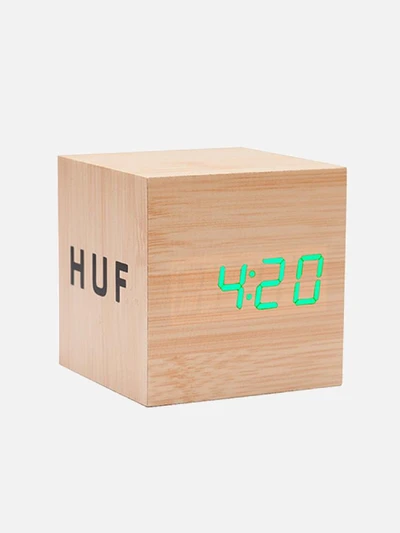 WOOD BOX LOGO CLOCK