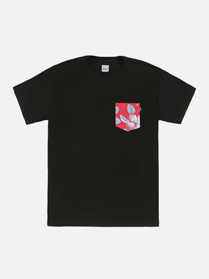 ALOHA AINA POCKET TEE - BLK