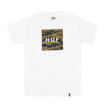 TIGER CAMO BOX LOGO TEE-WHT