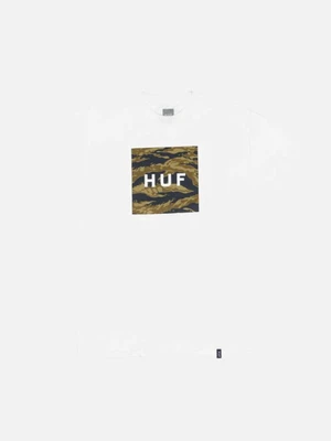 TIGER CAMO BOX LOGO TEE-WHT
