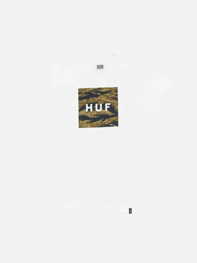 TIGER CAMO BOX LOGO TEE-WHT