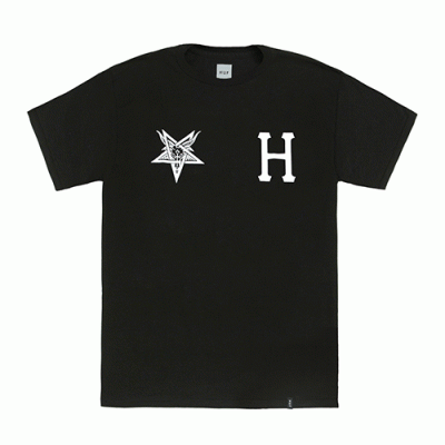 HUF X THRASHER TEAM TEE-BLK