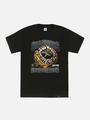 HUF X THRASHER WORLD CHAMPS TEE-BLK