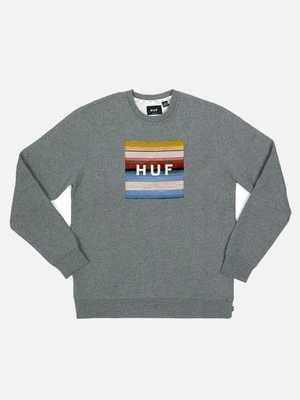 SERAPE BOX LOGO CREWNECK-GRY