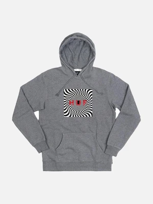 HUF X SPITFIRE BOX LOGO PULLOVER FLEECE-GRY