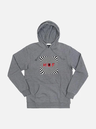 HUF X SPITFIRE BOX LOGO PULLOVER FLEECE-GRY