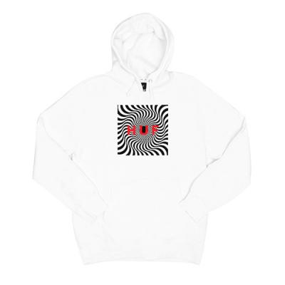 HUF X SPITFIRE BOX LOGO PULLOVER FLEECE-WHT