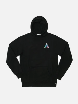 TRIANGLE PRISM PULLOVER HOOD-BLK