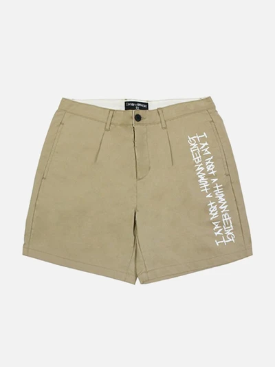 BASIC LOGO CHINO SHORTS-BEIGE