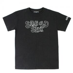 SAME OLD SHIT 3D LOGO T-SHIRTS-BLK