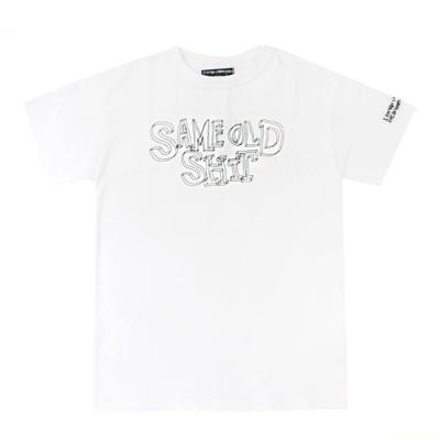 SAME OLD SHIT 3D LOGO T-SHIRT-WHITE