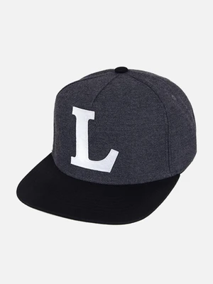 LETTER L SNAPBACK-GRAY
