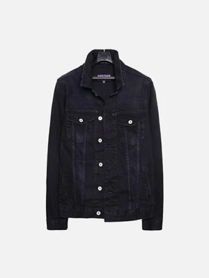 [MODIFIED] M#0452 WASHED BLACK DENIM JACKET