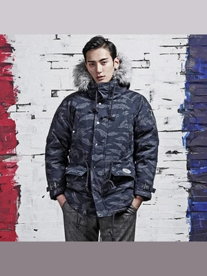[ROMANTIC CROWN] ROUGHMAN DUCK DOWN PARKA_NVY