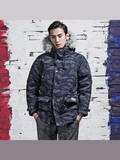 [ROMANTIC CROWN] ROUGHMAN DUCK DOWN PARKA_NVY