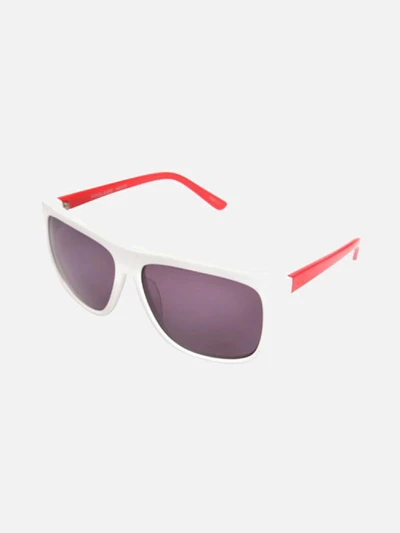 POOLSIDE-WHT/RED ARMS (GREY LENS)