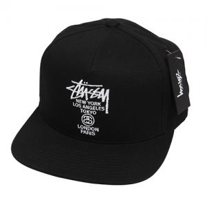 WORLD TOUR CANVAS CAP-BLK