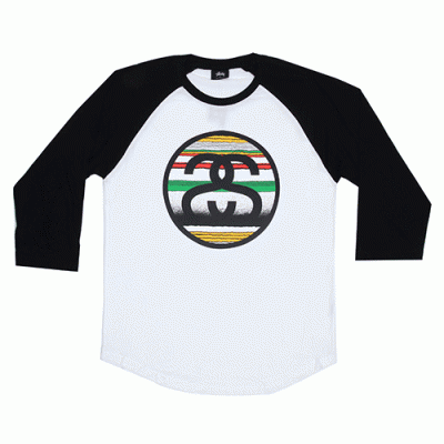 TOM TOM LINK RAGLAN - WHT/BLK