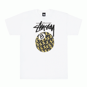 8 BALL BOLT TEE - WHT