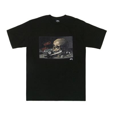 SKULL PAINTING TEE-BLK